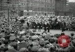 Image of Winston Churchill greets Parliament Square crowd V-E Day London England United Kingdom, 1945, second 19 stock footage video 65675074355