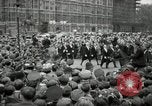 Image of Winston Churchill greets Parliament Square crowd V-E Day London England United Kingdom, 1945, second 20 stock footage video 65675074355