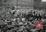 Image of Winston Churchill greets Parliament Square crowd V-E Day London England United Kingdom, 1945, second 22 stock footage video 65675074355