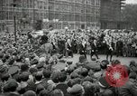 Image of Winston Churchill greets Parliament Square crowd V-E Day London England United Kingdom, 1945, second 29 stock footage video 65675074355