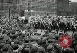 Image of Winston Churchill greets Parliament Square crowd V-E Day London England United Kingdom, 1945, second 31 stock footage video 65675074355