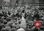 Image of Winston Churchill greets Parliament Square crowd V-E Day London England United Kingdom, 1945, second 50 stock footage video 65675074355