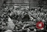Image of Winston Churchill greets Parliament Square crowd V-E Day London England United Kingdom, 1945, second 53 stock footage video 65675074355
