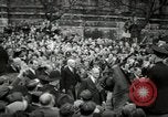 Image of Winston Churchill greets Parliament Square crowd V-E Day London England United Kingdom, 1945, second 57 stock footage video 65675074355