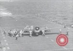 Image of F6F Hellcat fighters Pacific Ocean, 1944, second 1 stock footage video 65675074363