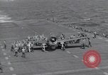 Image of F6F Hellcat fighters Pacific Ocean, 1944, second 5 stock footage video 65675074363