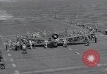 Image of F6F Hellcat fighters Pacific Ocean, 1944, second 7 stock footage video 65675074363