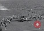Image of F6F Hellcat fighters Pacific Ocean, 1944, second 9 stock footage video 65675074363