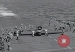 Image of F6F Hellcat fighters Pacific Ocean, 1944, second 10 stock footage video 65675074363