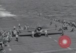 Image of F6F Hellcat fighters Pacific Ocean, 1944, second 11 stock footage video 65675074363