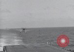 Image of F6F Hellcat fighters Pacific Ocean, 1944, second 12 stock footage video 65675074363