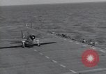 Image of F6F Hellcat fighters Pacific Ocean, 1944, second 16 stock footage video 65675074363