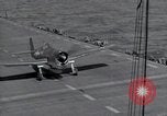 Image of F6F Hellcat fighters Pacific Ocean, 1944, second 18 stock footage video 65675074363