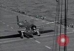 Image of F6F Hellcat fighters Pacific Ocean, 1944, second 19 stock footage video 65675074363