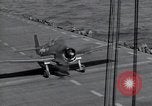 Image of F6F Hellcat fighters Pacific Ocean, 1944, second 20 stock footage video 65675074363