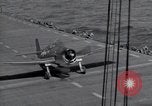 Image of F6F Hellcat fighters Pacific Ocean, 1944, second 21 stock footage video 65675074363
