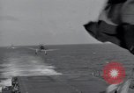 Image of F6F Hellcat fighters Pacific Ocean, 1944, second 26 stock footage video 65675074363