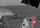 Image of F6F Hellcat fighters Pacific Ocean, 1944, second 29 stock footage video 65675074363