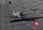 Image of F6F Hellcat fighters Pacific Ocean, 1944, second 45 stock footage video 65675074363
