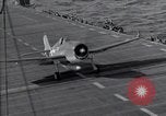 Image of F6F Hellcat fighters Pacific Ocean, 1944, second 46 stock footage video 65675074363