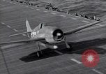 Image of F6F Hellcat fighters Pacific Ocean, 1944, second 49 stock footage video 65675074363