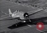 Image of F6F Hellcat fighters Pacific Ocean, 1944, second 50 stock footage video 65675074363