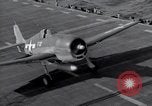 Image of F6F Hellcat fighters Pacific Ocean, 1944, second 51 stock footage video 65675074363