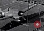 Image of F6F Hellcat fighters Pacific Ocean, 1944, second 53 stock footage video 65675074363