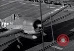Image of F6F Hellcat fighters Pacific Ocean, 1944, second 54 stock footage video 65675074363
