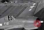 Image of F6F Hellcat fighters Pacific Ocean, 1944, second 58 stock footage video 65675074363