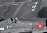 Image of F6F Hellcat fighters Pacific Ocean, 1944, second 59 stock footage video 65675074363