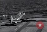 Image of F6F Hellcat fighter Pacific Ocean, 1944, second 3 stock footage video 65675074364