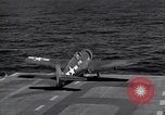 Image of F6F Hellcat fighter Pacific Ocean, 1944, second 36 stock footage video 65675074364