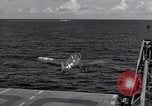 Image of F6F Hellcat fighter Pacific Ocean, 1944, second 38 stock footage video 65675074364