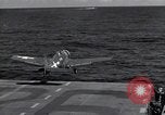 Image of F6F Hellcat fighter Pacific Ocean, 1944, second 49 stock footage video 65675074364