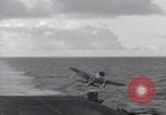 Image of F6F Hellcat fighter Pacific Ocean, 1944, second 14 stock footage video 65675074365