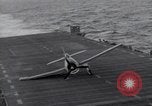 Image of F6F Hellcat fighter Pacific Ocean, 1944, second 27 stock footage video 65675074365