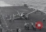 Image of F6F Hellcat fighter Pacific Ocean, 1944, second 30 stock footage video 65675074365