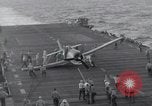Image of F6F Hellcat fighter Pacific Ocean, 1944, second 31 stock footage video 65675074365