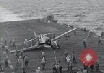 Image of F6F Hellcat fighter Pacific Ocean, 1944, second 38 stock footage video 65675074365