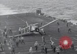 Image of F6F Hellcat fighter Pacific Ocean, 1944, second 40 stock footage video 65675074365