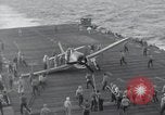 Image of F6F Hellcat fighter Pacific Ocean, 1944, second 41 stock footage video 65675074365