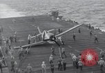 Image of F6F Hellcat fighter Pacific Ocean, 1944, second 42 stock footage video 65675074365