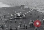 Image of F6F Hellcat fighter Pacific Ocean, 1944, second 45 stock footage video 65675074365
