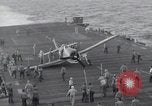 Image of F6F Hellcat fighter Pacific Ocean, 1944, second 47 stock footage video 65675074365