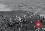 Image of F6F Hellcat fighter Pacific Ocean, 1944, second 50 stock footage video 65675074365
