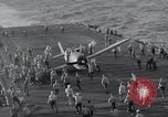 Image of F6F Hellcat fighter Pacific Ocean, 1944, second 54 stock footage video 65675074365