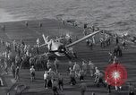 Image of F6F Hellcat fighter Pacific Ocean, 1944, second 59 stock footage video 65675074365