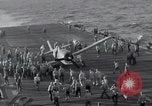 Image of F6F Hellcat fighter Pacific Ocean, 1944, second 60 stock footage video 65675074365