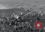 Image of F6F Hellcat fighter Pacific Ocean, 1944, second 61 stock footage video 65675074365